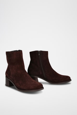 Bottines en nubuck - Marron