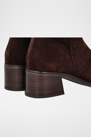 Bottines en nubuck - Marron