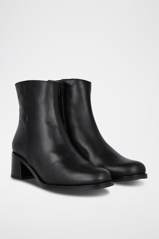 Bottines en cuir - Noir