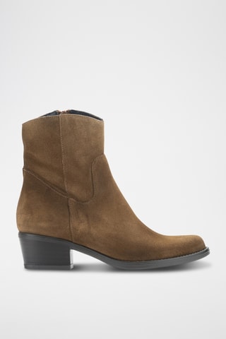 Bottines en nubuck - Marron