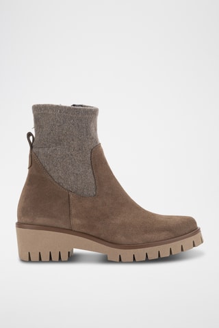 Bottines en nubuck - Marron