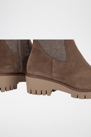 Bottines en nubuck - Marron