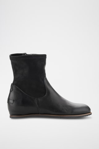 Bottines en cuir - Noir