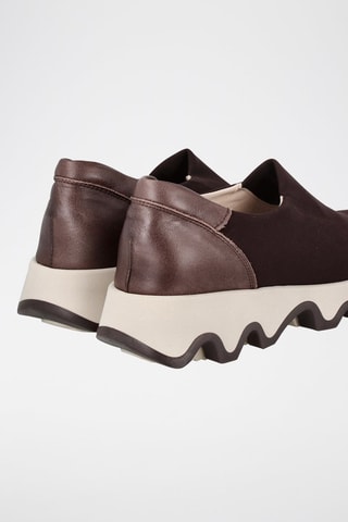 Platform Slip-ons Ola - Donkerbruin