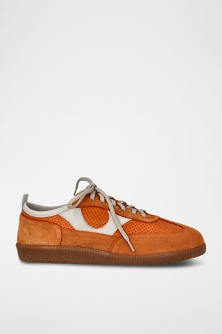 Leren Sneakers - Oranje