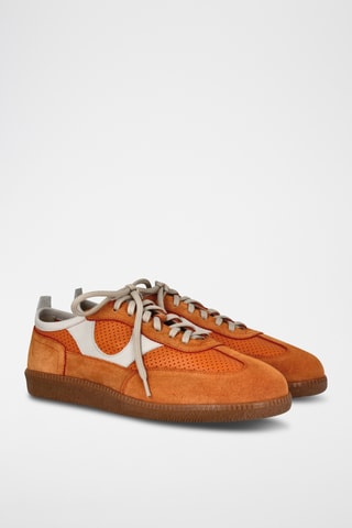 Leren Sneakers - Oranje