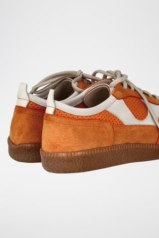 Leren Sneakers - Oranje