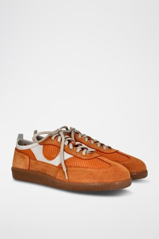 Leren Sneakers - Oranje