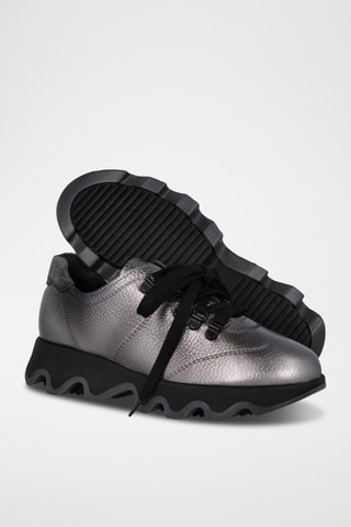 Leren Sneakers - Grijs