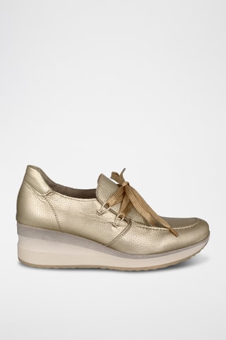 Leren Sneakers - Goudkleurig