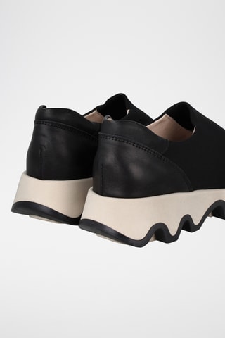 Leren Sneakers -Zwart