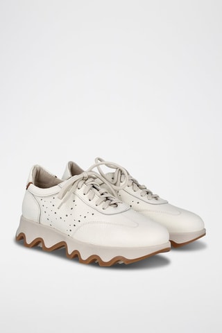 Leren Platform Sneakers Ola - Beige