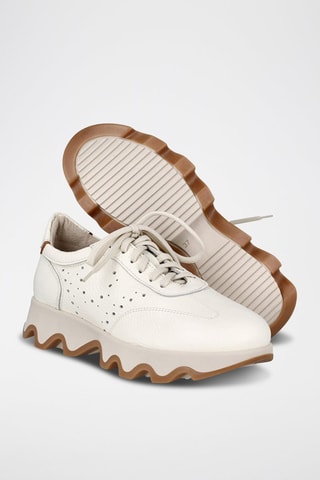 Leren Platform Sneakers Ola - Beige
