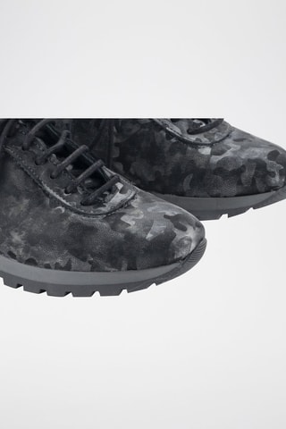 Leren Sneakers Ventura - Donkergrijs