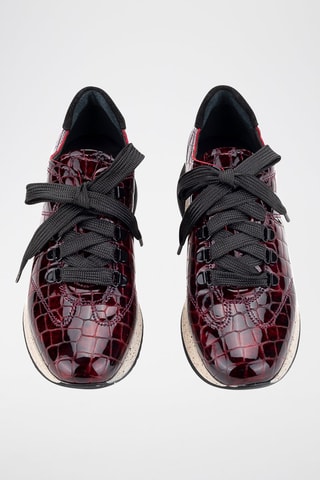 Leren Sneakers Bulut - Bordeauxrood