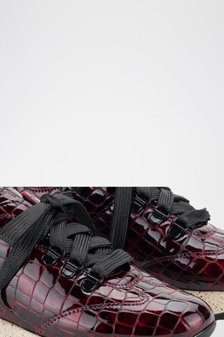 Leren Sneakers Bulut - Bordeauxrood