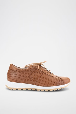 Leren Sneakers - Camel