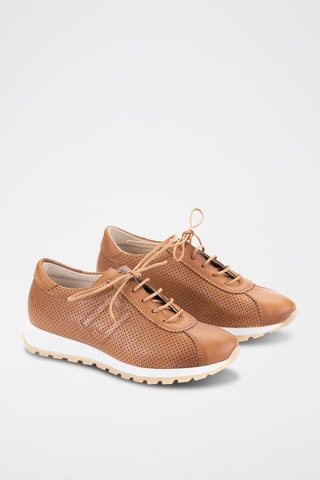 Leren Sneakers - Camel
