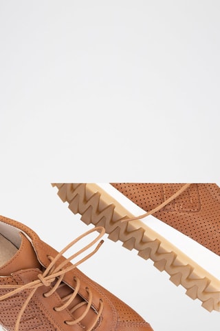 Leren Sneakers - Camel
