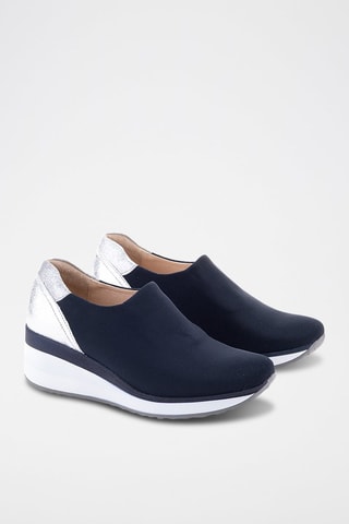 Leren Sneakers - Marineblauw