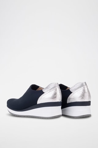 Leren Sneakers - Marineblauw