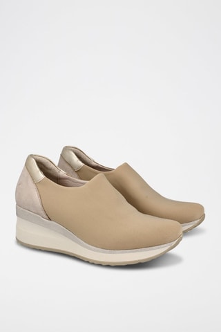 Leren Sneakers - Beige