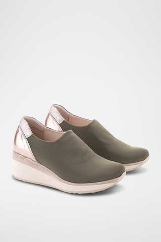 Leren Sneakers - Kaki