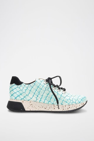 Leren Sneakers Bora - Turquoise