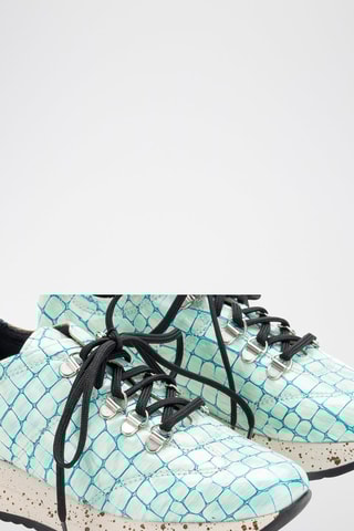 Leren Sneakers Bora - Turquoise