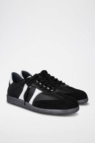 Nubuck en Nappaleren Sneakers - Zwart