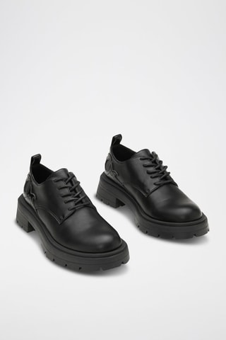 Platform Derby's - Zwart  