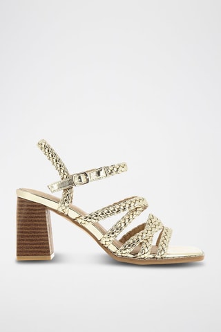 Sandalen met Hak - Goudkleurig
