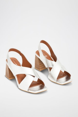 Sandalen met Hak - Zilverkleurig