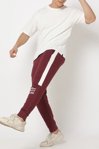 Joggingbroek - Bordeauxrood