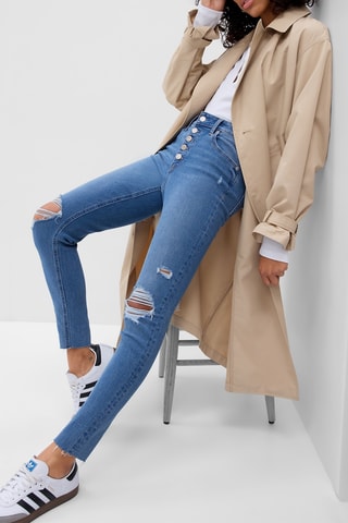 Jeans Hoge Taille - Blauw