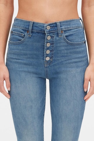Jeans Skinny Hoge Taille - Indigoblauw