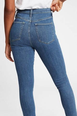 Jeans Skinny Hoge Taille - Indigoblauw