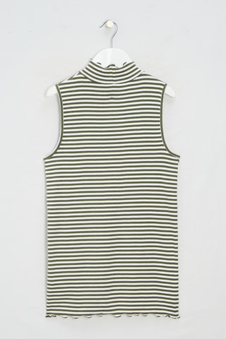 Top - Verde e bianco