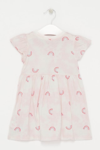 Jurk Tie and Dye Roze en Wit