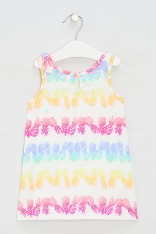 Jurk - Wit en Fuchsia