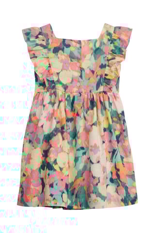 Linnen Jurk - Geel en Oranje