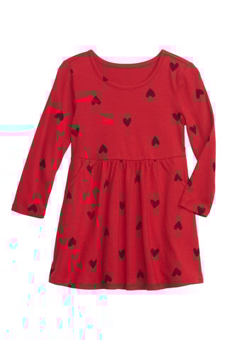 Biologisch Katoenen Jurk - Rood