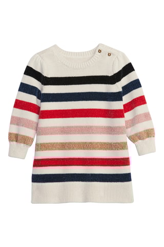 Trui-jurk - Wit en Zwart