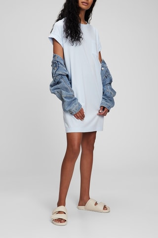 Abito t-shirt - Celeste