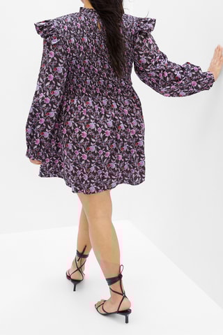 Abito a campana - Marrone e viola