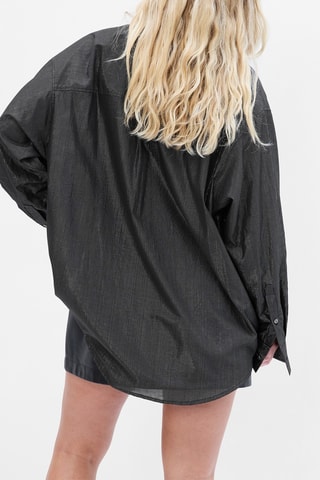 Camicia in cotone bio - Nero