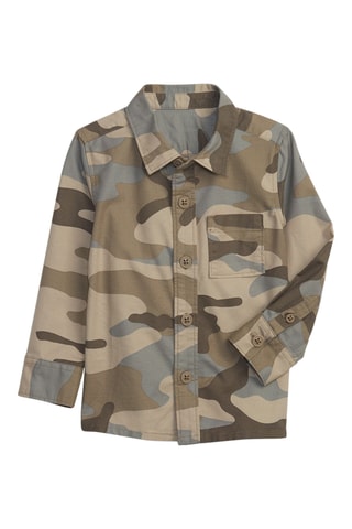 Camicia in cotone bio - Kaki