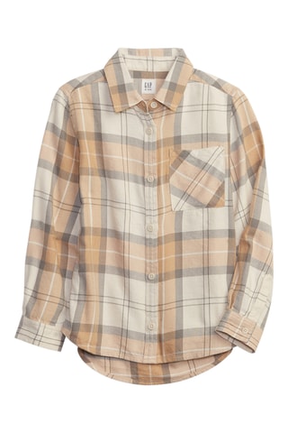 Blouse met Ruitmotief - Beige