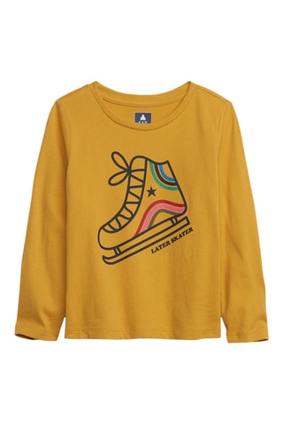 T-shirt - Mosterdgeel