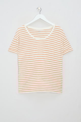 T-shirt - Bianco e arancione